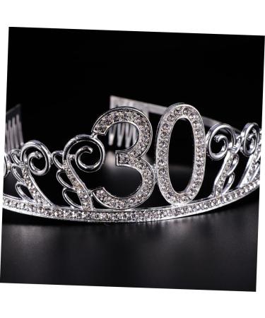 1 Set Birthday Tiara Headband Headbands Women Belt Rhinestone Headband Rhinestone Headpiece Ladies Suits Birthday Party Decorations Plain Sash Fabulous Sash Beauty Make up Decorate - Buy Online on GoSupps.com