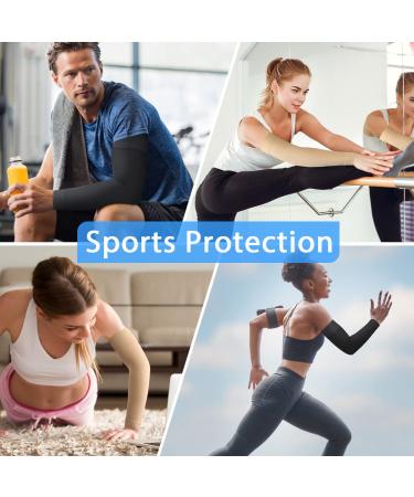 Normers 20-30 mmHg Graduated Compression Arm Sleeve - Full Arm Support with Silicone Band for Men & Women - Arthritis, Swelling, Bursitis, DVT Relief - Beige XL - Buy Online on GoSupps.com