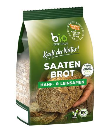 Biocentral baking mix seed bread hemp & linseed |500 g organic |Fast & easy to prepare |Filler -rich protein source |Without flour & without yeast 500 g (1-pack) hemp and flax seeds - Buy Online on GoSupps.com