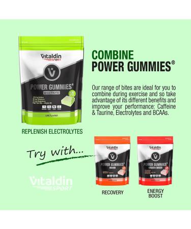 VITALDIN SPORT Power Gummies Electrolytes Electrolyte Replacement 120 mg Sodium 90 mg Potassium 20 mg Magnesium per serving + Vitamin B6 30 Chewable Gummy Bites Lime Flavour Vegan - Buy Online on GoSupps.com