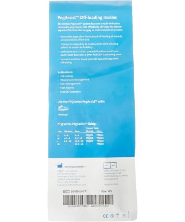 Complete Medical Peg Assist Insole Women's Large Size 8+ - 0.31lb - Buy Online on GoSupps.com