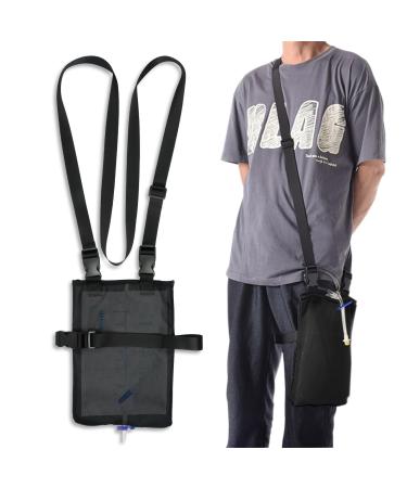 Urine Bag Cover Postoperative Body Fluid-Carrying Shoulder Bag Adjustable Shoulder Strap Urine Drainage Bag Holder with Quick Release Buckle