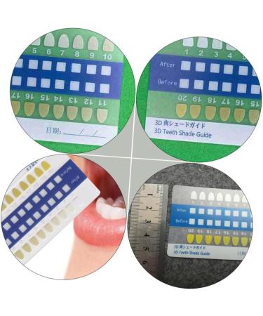 PartyKindom 120-Piece Tooth Color Card Set | 3D PVC Color Cards - White | Ideal for Events & Parties - Buy Online on GoSupps.com