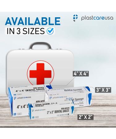 400 Count 4x4 Gauze Pads - Soft 4-Ply Non Woven Sponges - Non Sterile Dental Gauze - Medical Gauze Squares for First Aid & Wound Dressing - 2 Packs of 200 - Buy Online on GoSupps.com