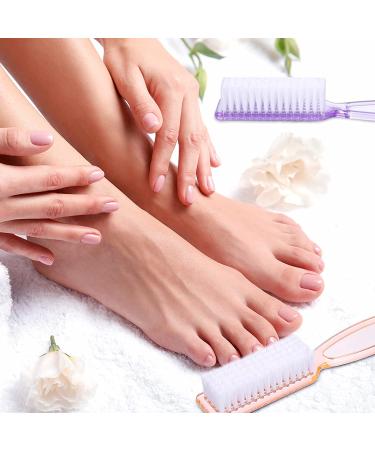 15-Piece Nail Brush Set for Manicure and Pedicure | Handle Grip Scrub Brushes for Fingernails and Toes - 5 Fresh Colors - Buy Online on GoSupps.com