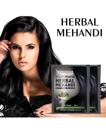 Buy Patanjali Kesh Kanti Herbal Mehandi Natural Black - Pack of 6 | Best Price & International Shipping - Buy Online on GoSupps.com