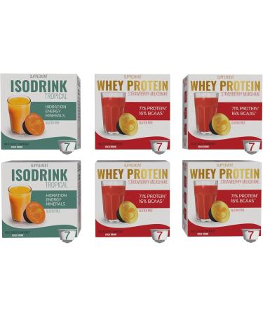  FROL Explorer Ltd Fresh Energizer Pack : Tropical Isodrink (2 x 7 capsules) + Whey Protein Strawberry (4 x 7 capsules) Dolce Gusto Compatible Capsules Amazon Exclusive - Buy Online on GoSupps.com