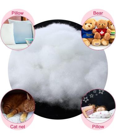 Premium Polyester Fiber Fill - 3 lb / 1.36 Kg - High Fluff Stuffing for Crafts, Stuffed Animals, DIY Dolls, Comforter Pillows - Buy Online on GoSupps.com