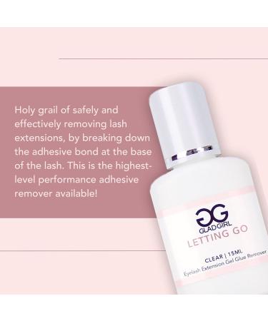 GladGirl Eyelash Extension Glue Remover | Professional Non-Drip Gel - 15ml Clear & Odorless - Safe & High Performance for International Shipping - Buy Online on GoSupps.com