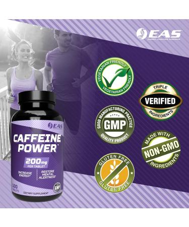 EAS Caffeine Power 200mg - 100 Tablets - Buy Online on GoSupps.com