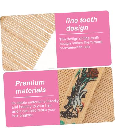 Anneome Lot De 2 Peignes Dents Denses En Bambou Naturel Double Face Antipelliculaire L ger Et Portable Soin Du Cuir Chevelu limination Des Poux Et Pellicules Usage Familial Et Enfantin - Buy Online on GoSupps.com