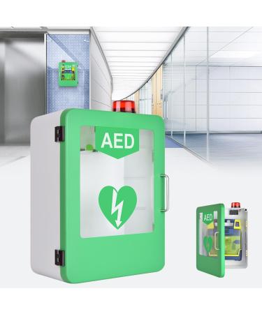 AED cabinet AED cabinet on the wall of the plastic Defibrillation alarm box installed on the wall with adjustable partition for the alarm system suitable for most AED models for the office at home
