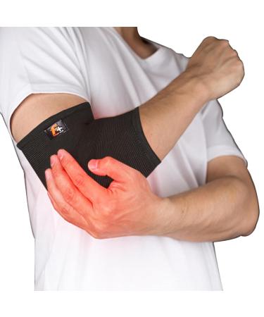 Elbow Support Sleeve Brace - Antislip Arm Support for Tennis & Golfers Elbow Arthritis Tendonitis Relief | Unisex (M-L) - Pain Relief & Comfort - Buy Online on GoSupps.com