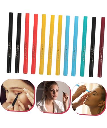 POPETPOP 12pcs Eyeliner Pencil Liquid Eyeliner Waterproof Eyeline Liquid Pencil Set Matte Makeup 1 count (Pack of 1) As Shown - Buy Online on GoSupps.com