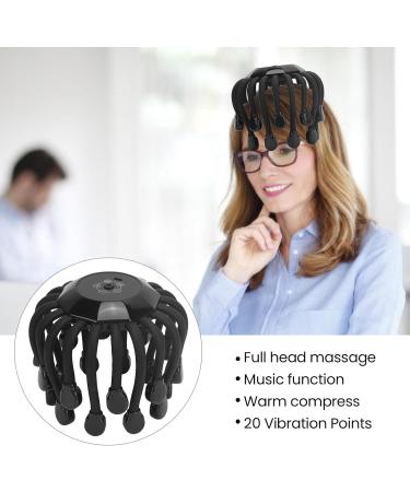 Sonew Electric Scalp Massager - 3 Strengths 5 Modes Music & 20 Vibration Points - Portable Stress Relief for Home & Travel - Buy Online on GoSupps.com