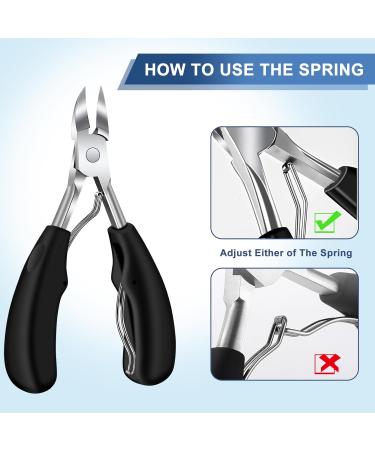 Heavy Duty Toenail Clippers for Seniors | Professional Extra Large Nail Clippers for Thick Nails - Wide Opening & Durable - Buy Online on GoSupps.com