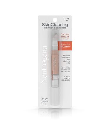 Neutrogena SkinClearing Blemish Concealer with Salicylic Acid | Non-Comedogenic & Oil-Free | Cover, Treat & Prevent Breakouts | Light 10 | 0.05 oz - Buy Online on GoSupps.com