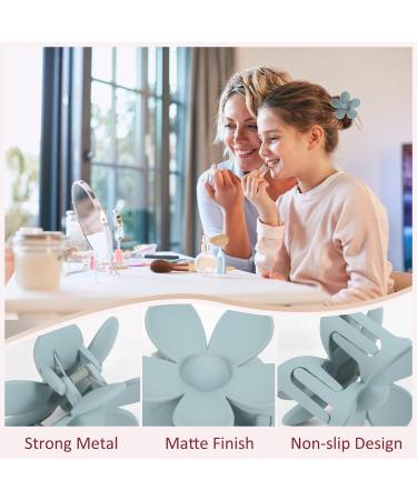 7 Pack Flower Claw Clips for Women and Girls - Strong Matte Hair Accessories for Thin Hair - Buy Online on GoSupps.com