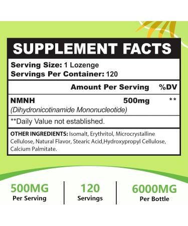 Ursinquil NMNH 500mg Dihydronicotinamide Mononucleotide NAD Supplement to Boost NAD Levels 120 Servings - Buy Online on GoSupps.com