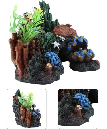 Aquarium Coral Rock Decoration Coral Reef Ornament Vivid Artificial Resin Coral Cave Environments Ornaments Aquarium Fish Tank Resin Decorations - Buy Online on GoSupps.com