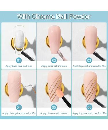 3D Painting Gel for Chrome Nail Powder - Clear Nail Sculpture Gel for 3D Nail Art - 15ml for Metallic Mirror Effect - Buy Online on GoSupps.com