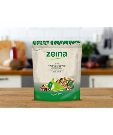Zeina Raw Walnut Halves (500g) - Gluten Free & Vegan - Premium Healthy Nut Snacks for Baking, Cooking & Salad Toppings - Buy Online on GoSupps.com