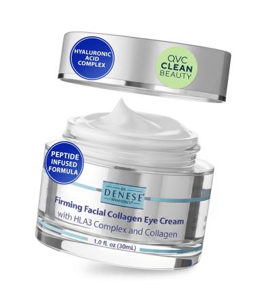 Dr. Denese SkinScience Firming Facial Collagen Eye Cream 1oz Hydrating Under Eye Treatment with Hyaluronic Acid Peptides & Ceramides for Puffiness Dark Circles Fine Lines Cruelty-Free Skin Care 1 Fl Oz (Pack of 1)