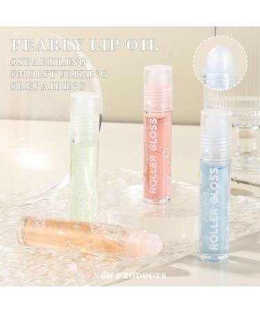 6PCS Roll On Lip Oil Set Clear Lip Gloss Set Shimmer Lip Gloss Moisturizing Colorless Lip Balm Moisturizing Lip Lotion for Dry Lips - Buy Online on GoSupps.com