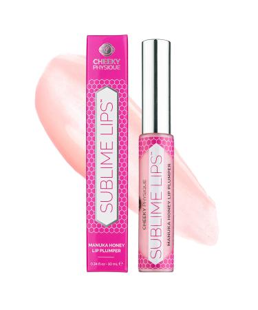 Sublime Lips Lip Plumper Gloss Clear - Lip Plumping Treatment with Manuka Honey, Hyaluronic Acid & Peptides - Natural Clinically Proven Ingredients Plump & Hydrate for Fuller Looking Lips