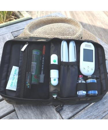 Sugar Medical Diabetes Supply Case - Brown Camo | Organize Glucose Meter, Test Strips, Lancet, Insulin & Pens - Buy Online on GoSupps.com