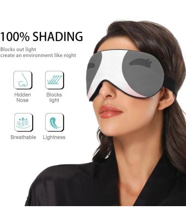 Haskirky Light Blocking Eye Mask - Adjustable Unisex Travel & Meditation Mask - Panda Design for Deep Sleep & Comfort - Buy Online on GoSupps.com
