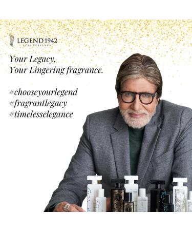 Legend 1942 Luxe Perfumes by Amitabh Bachchan | Flamboyance White Long Lasting Perfume For Men & Women | Cologne - Floral Sweet Fragrance | Birthday - Gifts | Everyday Essentials | 100Ml - Buy Online on GoSupps.com