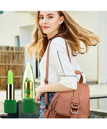 Aloe Magic Lipstick Temperature Color Changing Lipstick Long Lasting Lip Balm Nutritious Soothing Lip Balm Green Magic PH Color Changing Jelly Lipstick - Buy Online on GoSupps.com