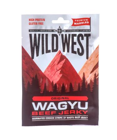 Kings Platinium Wild West Wagyu Beef Jerky - Premium Dried Meat 8 x 25g | International Shipping Available - Buy Online on GoSupps.com