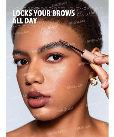 SHEGLAM Waterproof Eyebrow Cream Gel - Long Lasting Highly Pigmented Brown Balm with Brush for Perfect Brows - Buy Online on GoSupps.com