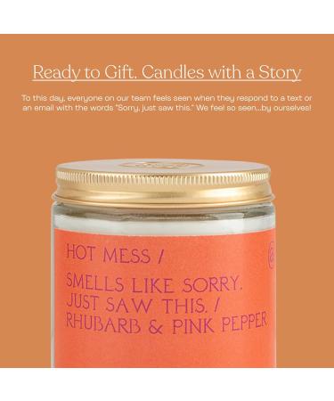 Anecdote Candles Hot Mess | Premium Rhubarb & Pink Pepper Coconut Soy Wax Candle | Hand Poured & Long Burning | Phthalate-Free | 7.8 Oz | Perfect Gift for Home & Office - Buy Online on GoSupps.com