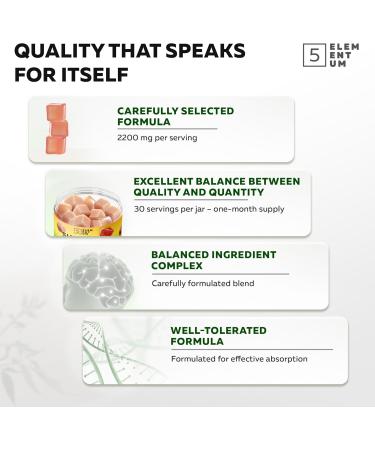 5 elementum Original Shilajit Gummies 2200 mg 90 pieces Premium Shilajit Gummies with Lions Mane Reishi Chaga & Cordyceps Himalayan Shilajit for energy and vitality with the aroma of watermelon Watermelon 90 Gummies - Buy Online on GoSupps.com