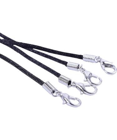KONMAY 50pcs Black Satin Silk Necklace Cord 2.0mm/18'' with Extension Chain - Lead & Nickel Free - Buy Online on GoSupps.com