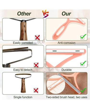 Puppbudd Animal Hair Remover Lint Roll - Reusable Lint Brush for Dog & Cat Hair - Effective Pet Hair Roller for Furniture Bedding & Couch - Eco-Friendly Green & Pink - Buy Online on GoSupps.com