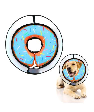 Inflatable sore crane dog with cone for dogs & cats adjustable leak shock dog collar & comfortable cat collar for recovery after operations or wounds - l - Buy Online on GoSupps.com