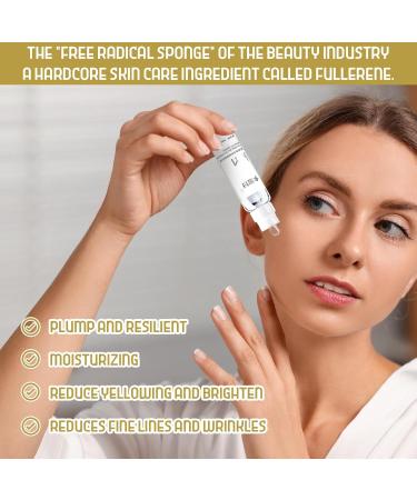 Fullerene Collagen Multi-Active Serum Instant Face and Eye Lift 44 Vials of Newly Upgraded Moisturizing Serum - Buy Online on GoSupps.com