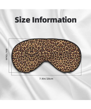 Cool Cheetah Leopard Eye Mask - Soft Adjustable Sleeping Mask for Men & Women | Ultimate Nighttime Comfort - Buy Online on GoSupps.com