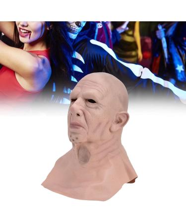 Bald Head Man Environmental Old Man Mask Halloween Mask Protection Costume Soft for Haunted Houses for Adults for Teenager for Halloween for Easter - Buy Online on GoSupps.com