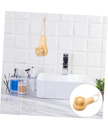 SOESFOUFU Facial Wash Brush with Wooden Handle Exfoliator Brush Exfoliate Brush Wooden Handle Brush Manual Facial Brush Scrubber Face Scrub Face Sponges Skin Care Tools Exfoliate for Face - Buy Online on GoSupps.com