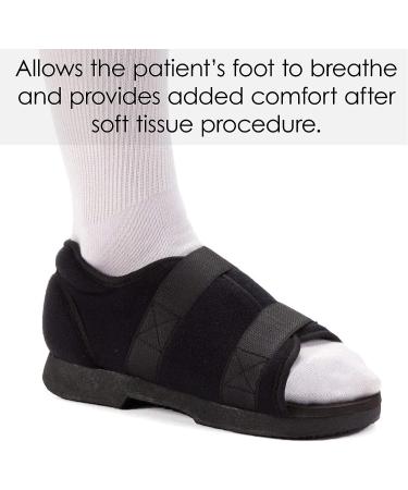 Ossur Soft Top Post-Op Shoe (Male) for Post-Surgery Recovery | Breathable Open-Toe Design | Extended Straps for Comfort | Large Size - Buy Online on GoSupps.com