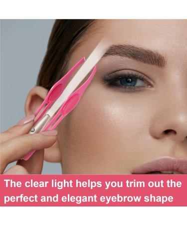 TAMUNI 2 PCS LED Tweezers Enhanced Precision Eyebrow Tweezers with Light Stainless Steel Face Hair Removed Tool Good for Your Daily Beauty Routine (2 Colors) - Buy Online on GoSupps.com