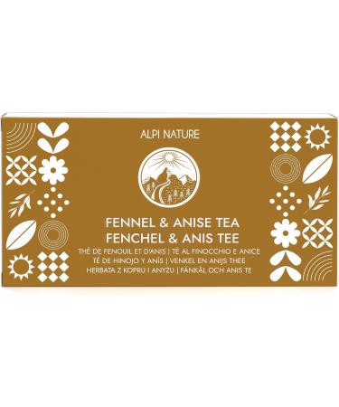  Alpi Nature Alpi Nature Anise and Fennel Herbal Tea 80 Tea Bags 160g (4 Boxes of 20 x 2g Bags) Anise and Fennel Seeds for Herbal Tea - Buy Online on GoSupps.com