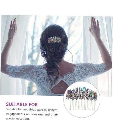Didiseaon 1pc Niang Silver 20-tooth Hair Comb Wedding Hair Clip Fancy Hair Combs Decorative Hair Combs Bridal Hair Comb Handmade Silver Hair Clips Tiara Bride Girl Copper Wire Silver Wire - Buy Online on GoSupps.com