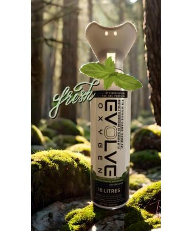Flavored: 10L Pure Oxygen Canister | Flavored and Infused with Organic Peppermint. 99.7% Supplemental Oxygen Can | Patented Compact Compression Technology | Enhances Concentration Performance Energy & Recovery | Ideal for Sports Study & Travel | 2 Pack |  - Buy Online on GoSupps.com