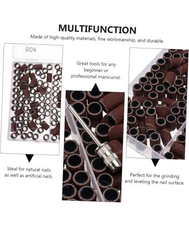 DRESSOOS 1 Box Boxed Manicure Circle Sanding Ring Portable Handpiece File Grinding Polisher Manicure Sanding Band Professional Manicure Polishing Nail Resin Abrasive Cloth Care - Buy Online on GoSupps.com